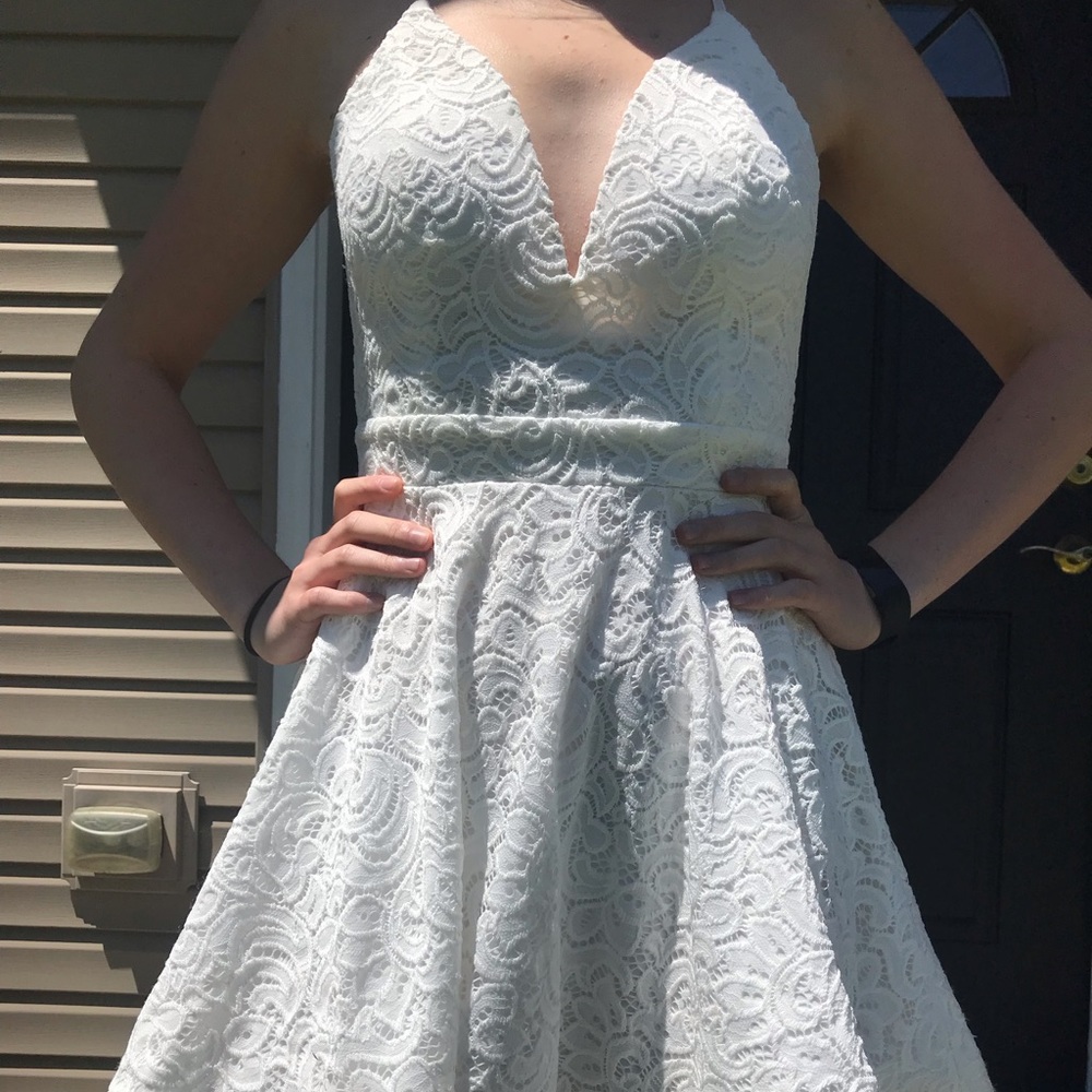 White homecoming dress